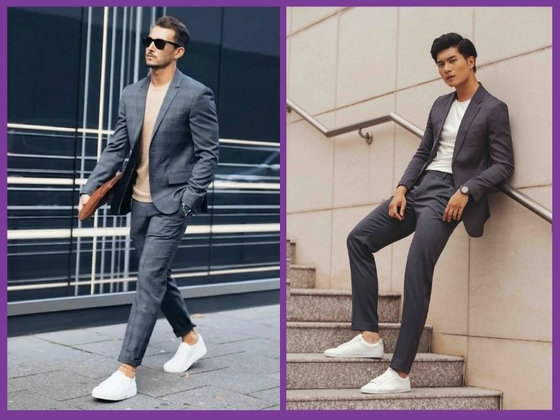 Giày thể thao với vest