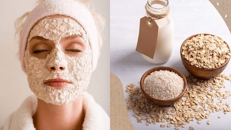 Giữ ẩm cho da mặt bằng bột yến mạch