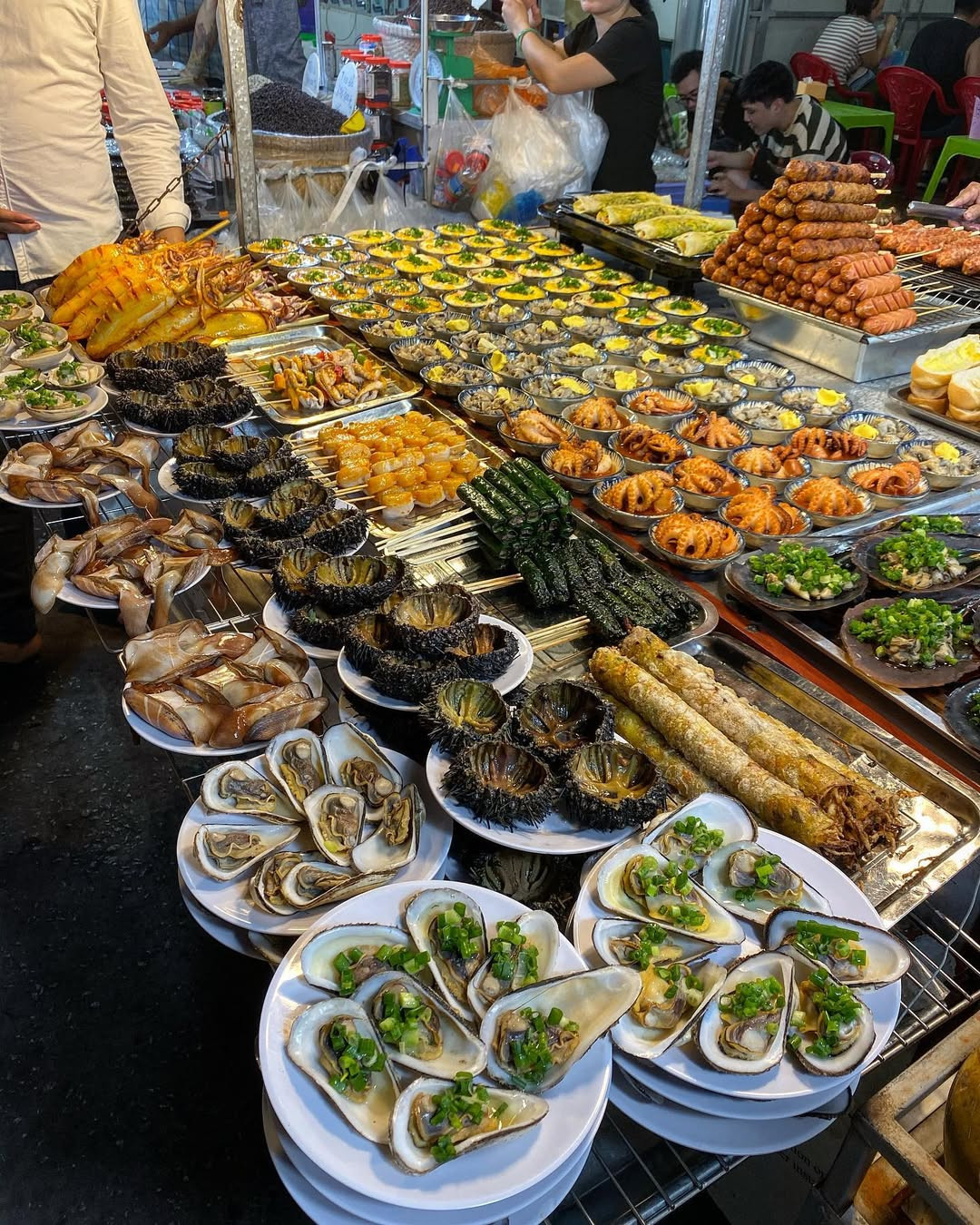 Góc ẩm thực tại Chợ Đêm