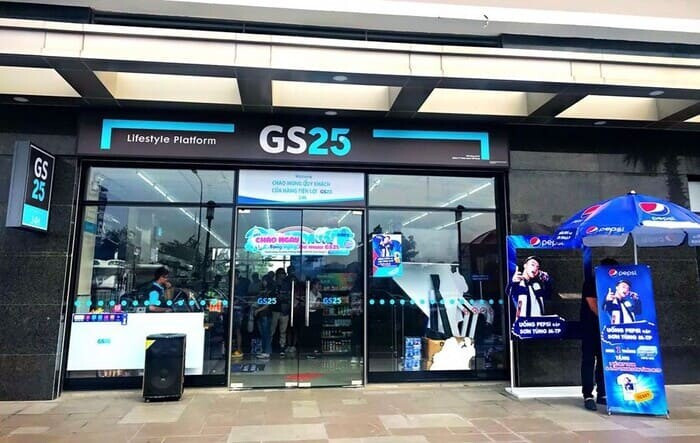 GS25 là một trong các cửa hàng tiện lợi ở Việt Nam phổ biến nhất
