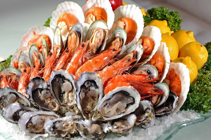 Hải sản có vỏ cung cấp kẽm và dinh dưỡng cần thiết