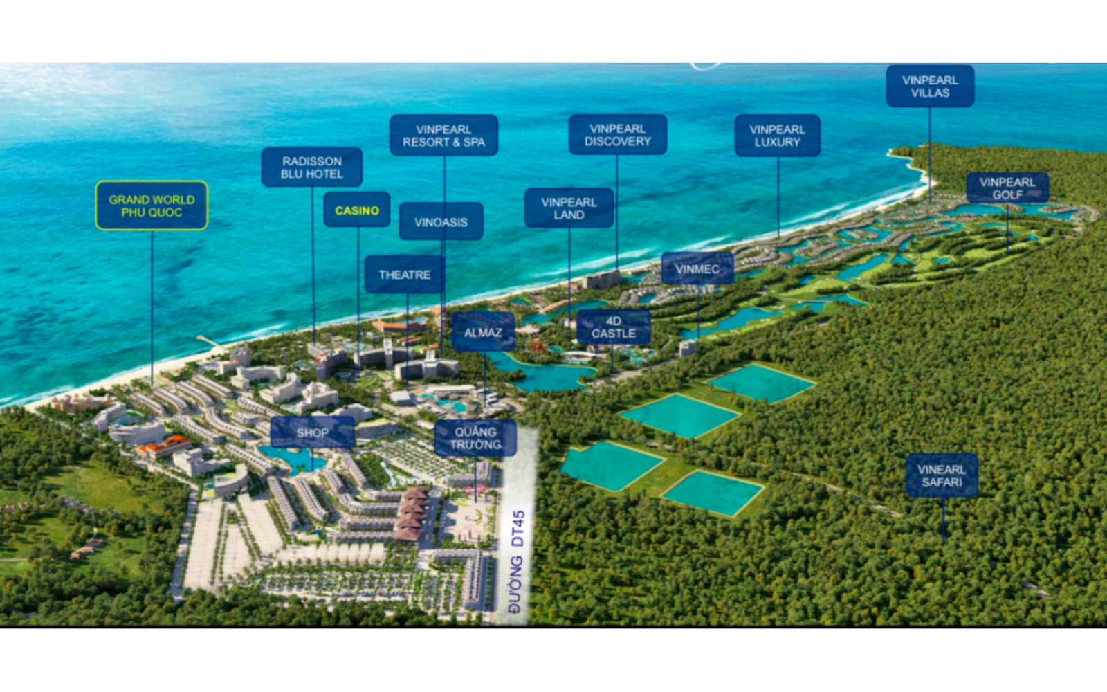 Hệ thống tiện ích của Grand World