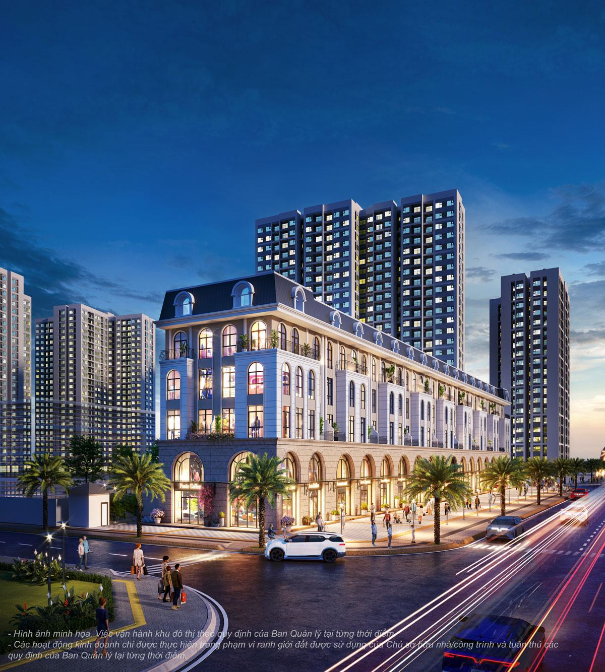 Hình ảnh hiện trạng Phố thương mại Ginza tại Vinhomes Grand Park