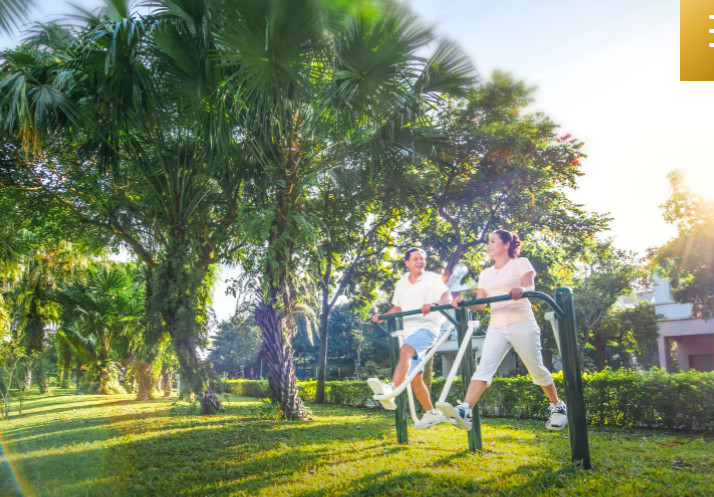 Hình ảnh khu tập gym ngoài trời