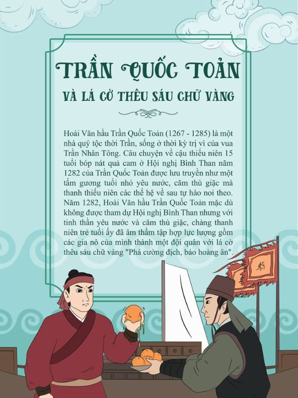 Hình ảnh minh họa cho tác phẩm &quot;Lá Cải Thêu Sâu Chữ Vàng&quot;