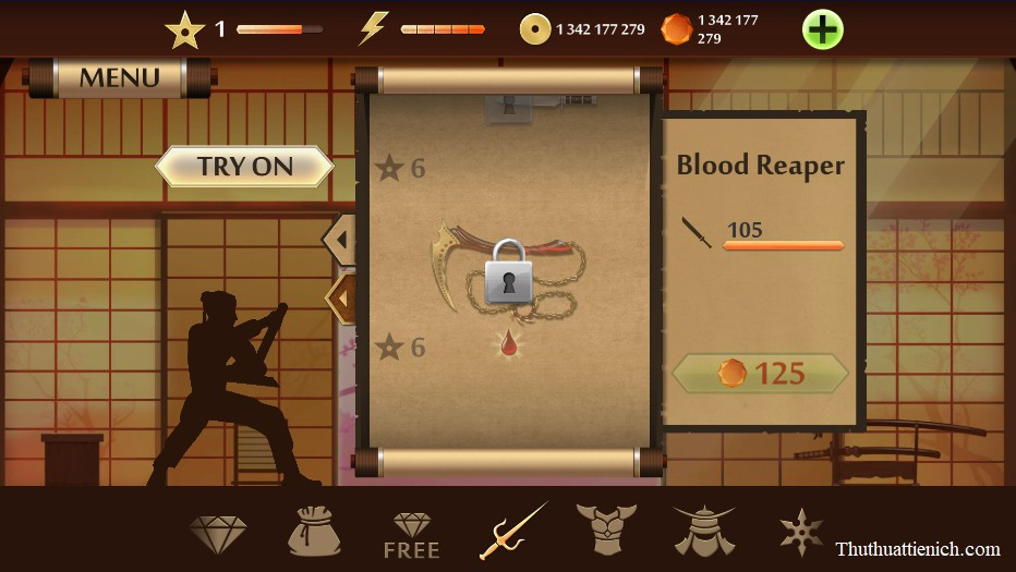 Hình ảnh nhân vật trong Shadow Fight 2