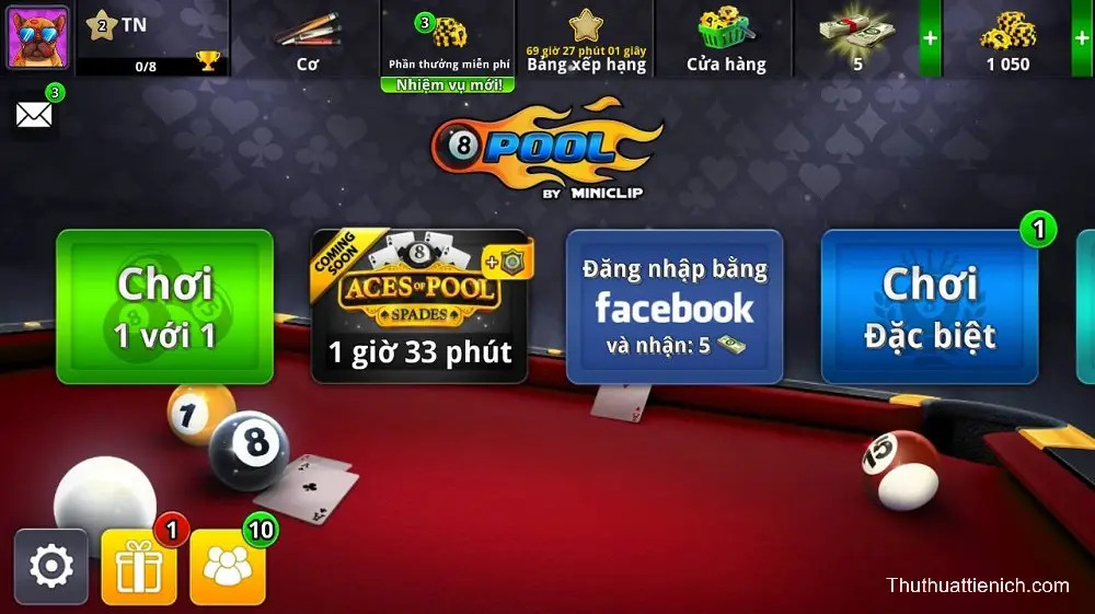 Hình ảnh thú vị trong game 8 Ball Pool