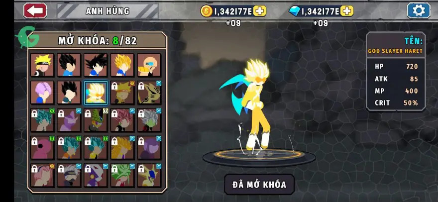 Hình ảnh từ game Stickman Warriors