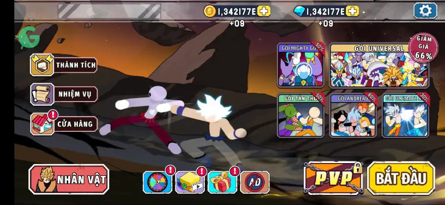 Tải Stickman Warriors Mod APK v1.9.8 [Vô hạn tiền, kim cương]