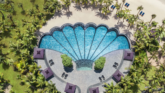 Hồ bơi con sò tại JW Marriott Phú Quốc