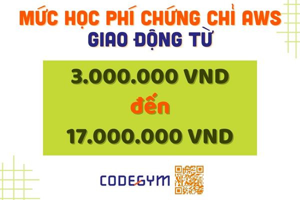 Học phí của khóa luyện thi chứng chỉ AWS
