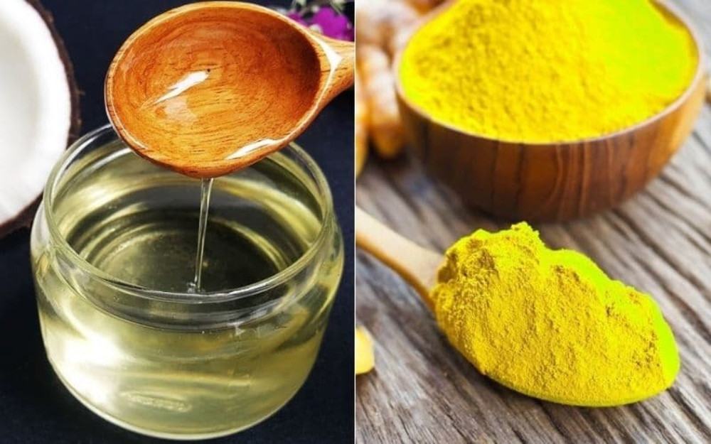 Hỗn hợp dầu dừa và bã cà phê có công dụng giảm thâm mụn, sẹo