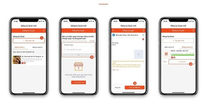 Hướng dẫn các bước đăng ký bán hàng trên ShopeeFood