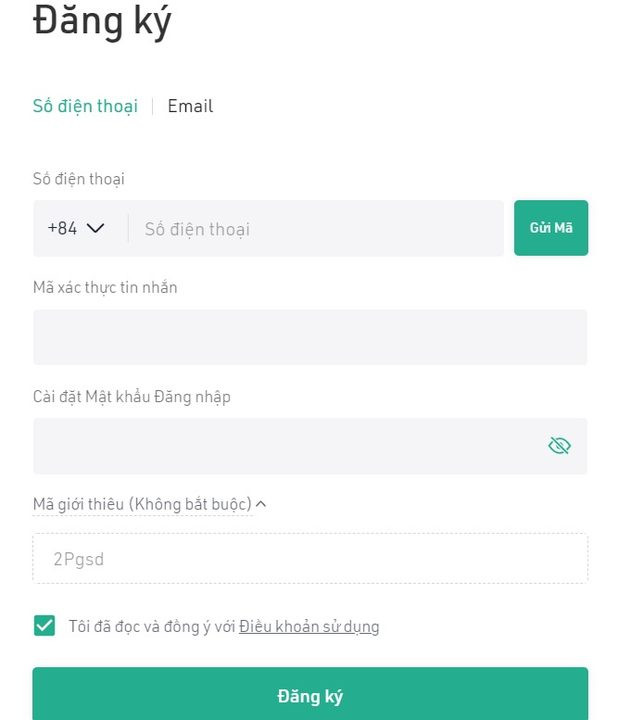 Hướng dẫn đăng ký KuCoin