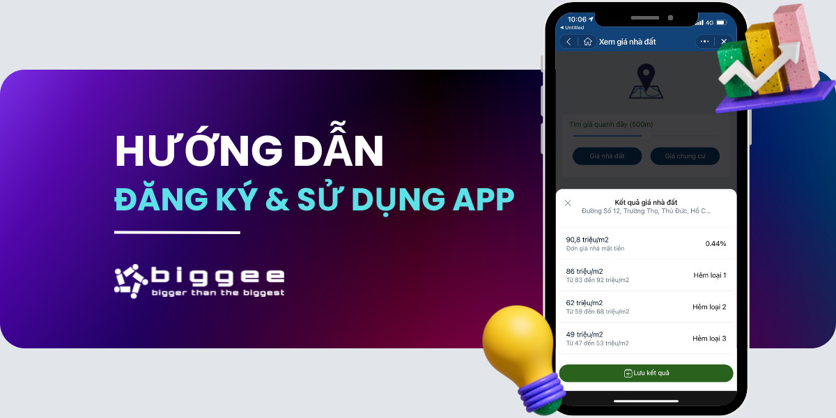 Hướng dẫn sử dụng ứng dụng xem giá nhà đất