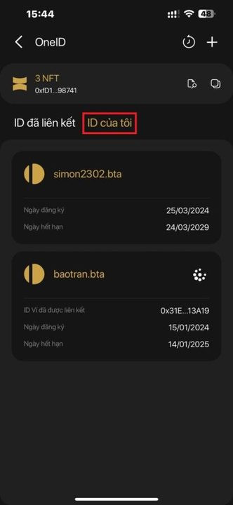 ID đã mua thành công