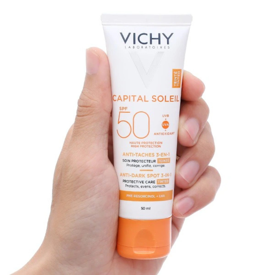 Kem chống nắng che khuyết điểm Vichy Capital Soleil Anti-Dark Spot 3-In-1