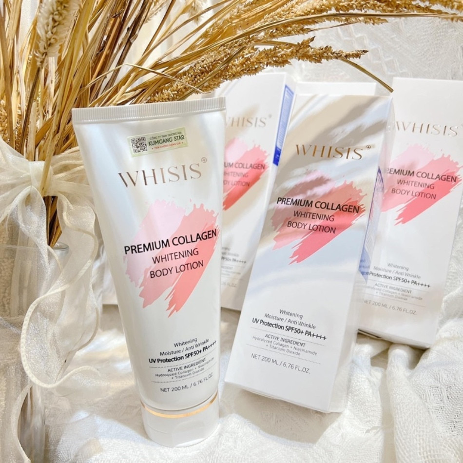 Kem Chống Nắng Collagen Whisis Premium Collagen Whitening Body Lotion
