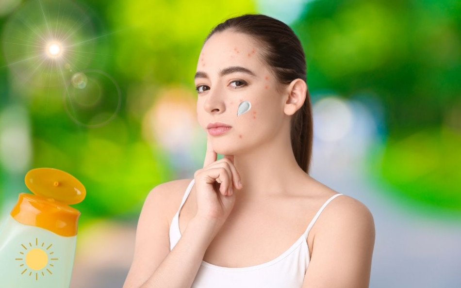 Kem chống nắng giúp hạn chế da bị nổi mụn
