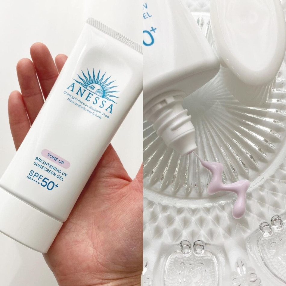 Kem chống nắng nâng tone Anessa Brightening UV Sunscreen Gel N SPF50+ PA++++