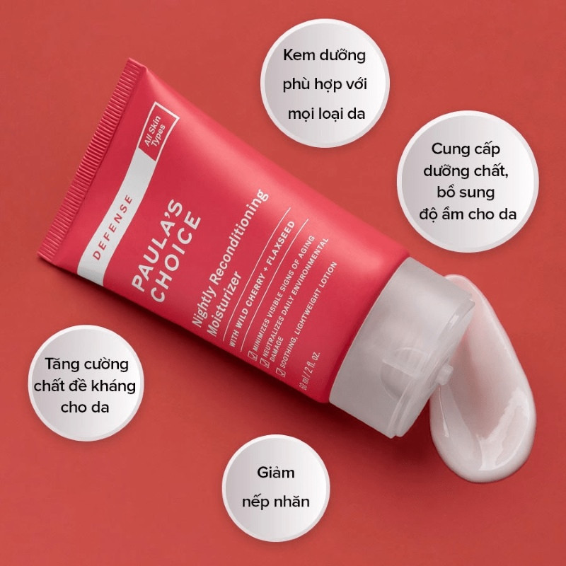 Kem Dưỡng Ẩm Paula’s Choice Defense Nightly Reconditioning Moisturizer