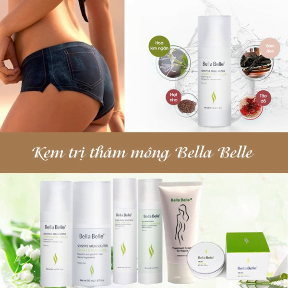 Kem trị thâm mông Bella Belle Sensitive Areas Solution Lightening
