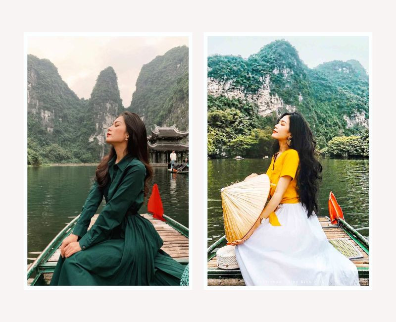 Kết hợp áo sơ mi với chân váy midi