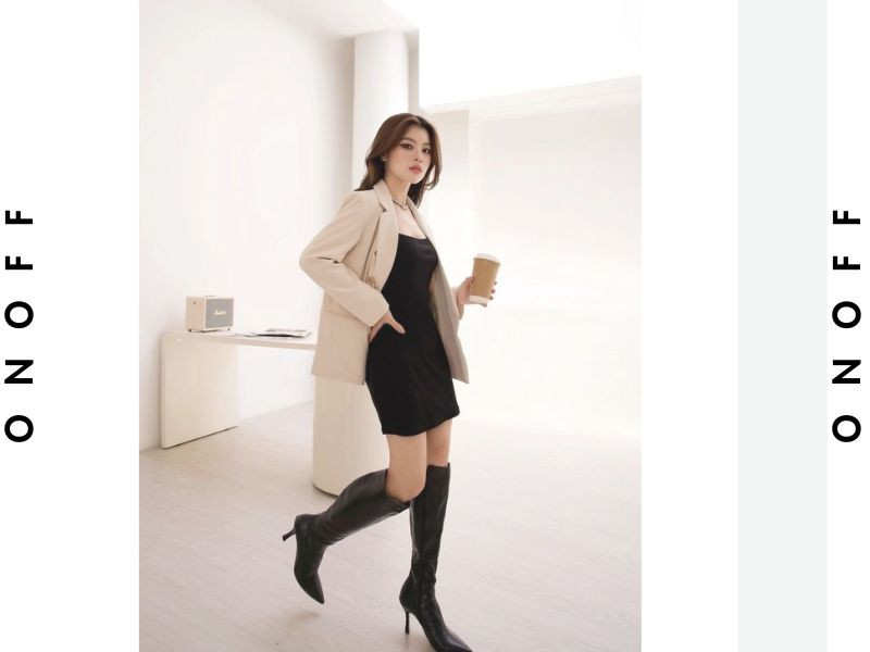 Kết hợp blazer với đầm ôm body