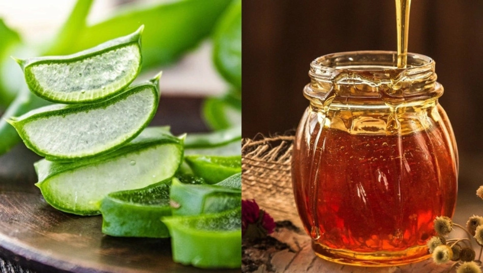 Kết hợp mật ong và nha đam