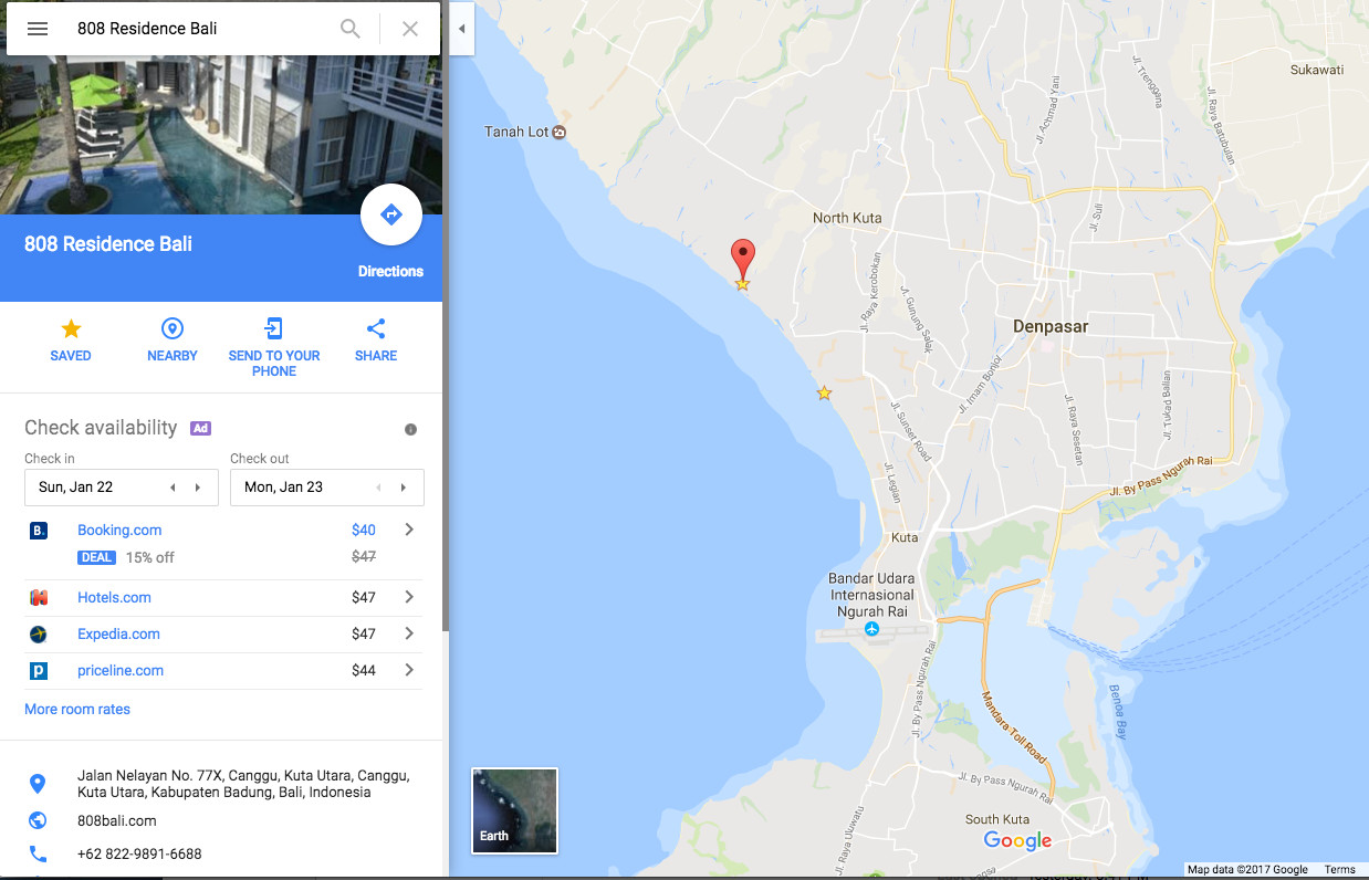 Review khách sạn 808 Residence tuyệt đẹp ở Bali – Indonesia