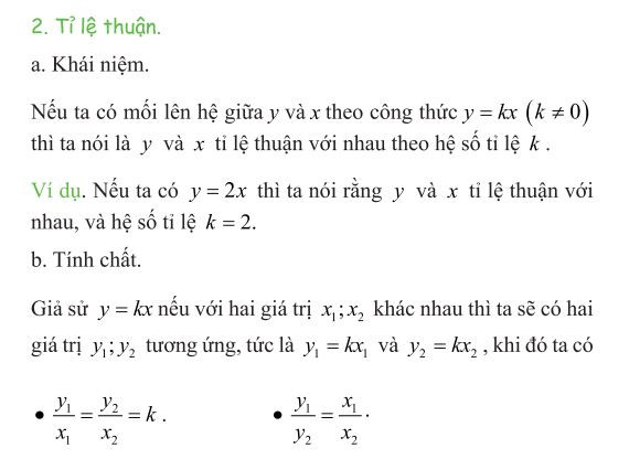 Giải Toán Tỉ Lệ Thuận và Tỉ Lệ Nghịch Lớp 7: Kiến Thức Cần Thiết và Hướng Dẫn Chi Tiết