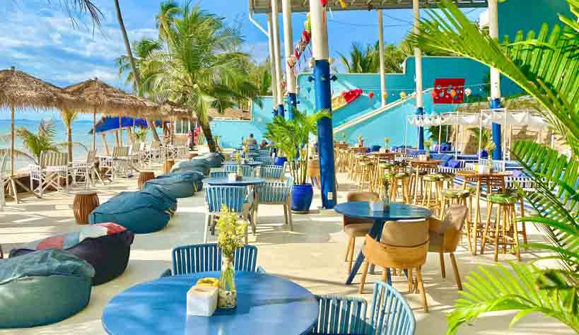 Không gian dễ thương tại Istanbul Beach Club Phú Quốc