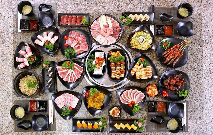 Không gian quán nướng không khói