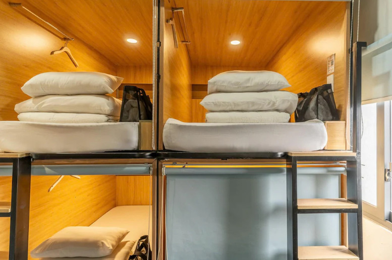 Không gian tiếp khách tại AMANGO HOSTEL