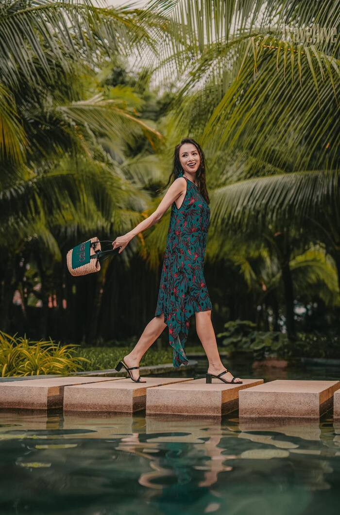 không gian xanh thơ mộng ở khách sạn gần sân bay Phú Quốc