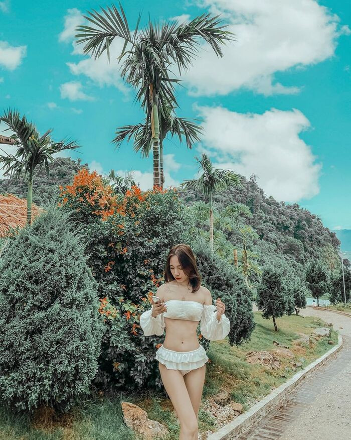 Không gian xanh tươi tại Bakhan Village Resort