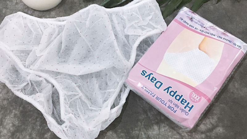 Không tái sử dụng quần lót giấy