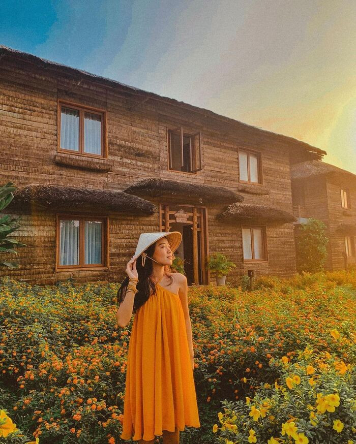 Khu vườn xanh tươi tại Cần Thơ Ecolodge Resort