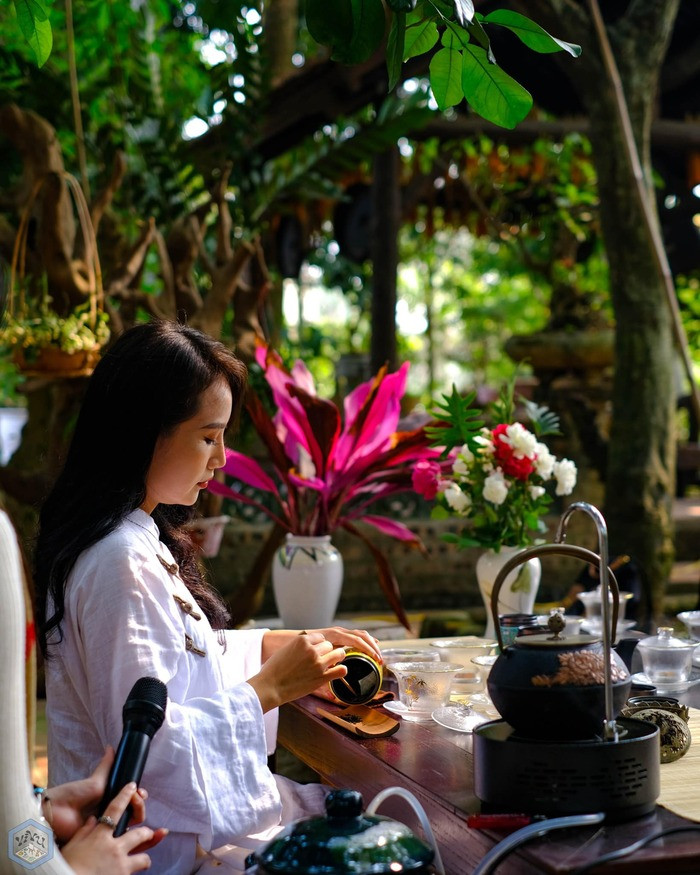 Khu vườn yên bình tại Nala Boutique Retreat