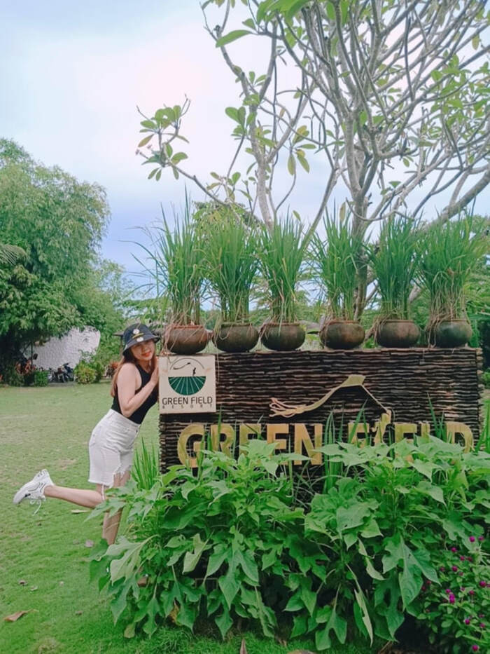 Khung cảnh thiên nhiên tuyệt đẹp tại Green Field Resort Hồ Tràm