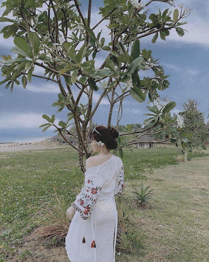 Khuôn viên xanh tươi tại Crown Retreat
