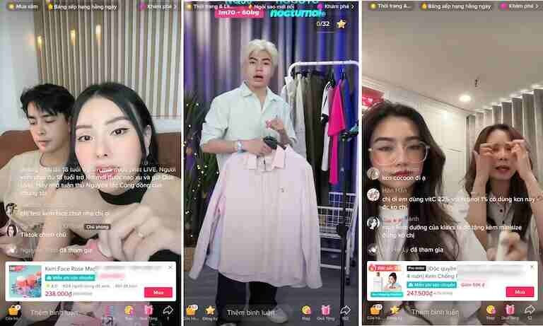 Livestream bán hàng trên TikTok