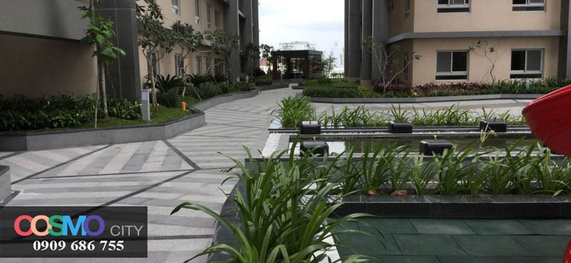 Lối đi bộ căn hộ Cosmo City