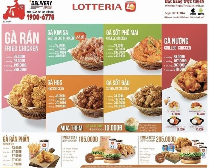 Lotteria là thương hiệu được nhiều người yêu thích
