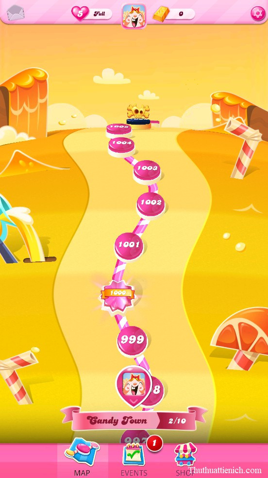Màn chơi game Candy Crush Saga