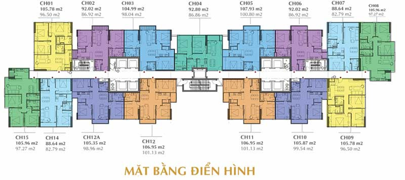Mặt bằng căn hộ Sunshine City Saigon
