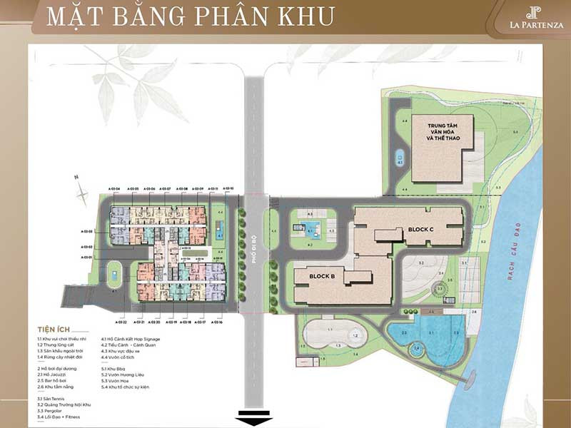 Mặt bằng phân khu La Partenza