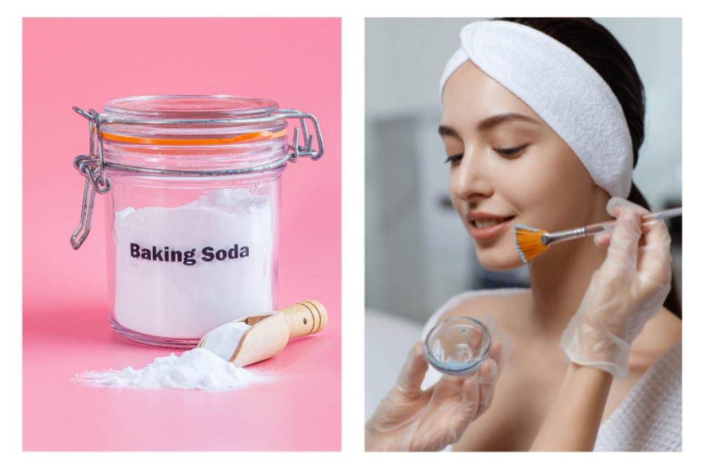 Mặt nạ baking soda giúp loại bỏ bã nhờn thừa trên da và thu nhỏ lỗ chân lông