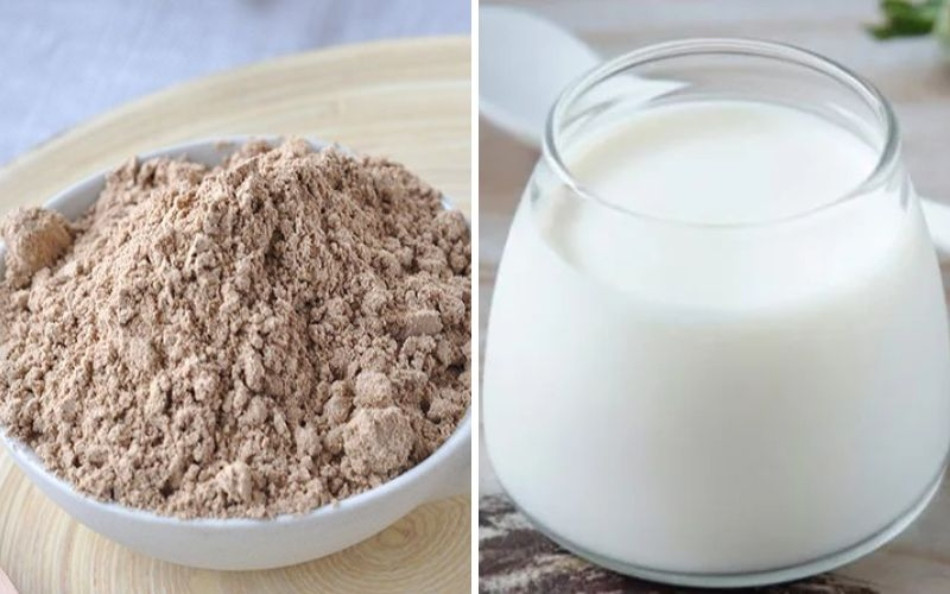 Mặt nạ bột gạo lứt và sữa chua giúp trị mụn hiệu quả