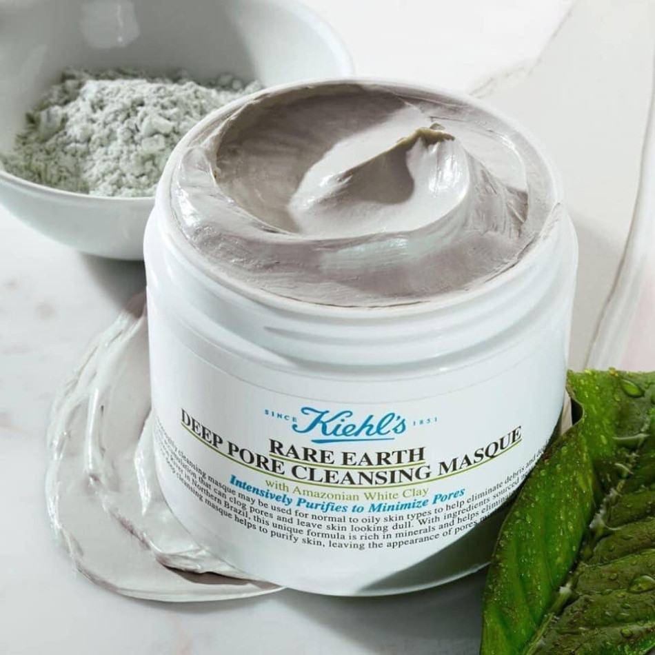 Mặt nạ Kiehl’s Rare Earth Deep Pore Cleansing Masque se khít lỗ chân lông